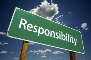 Responsibility Road Sign